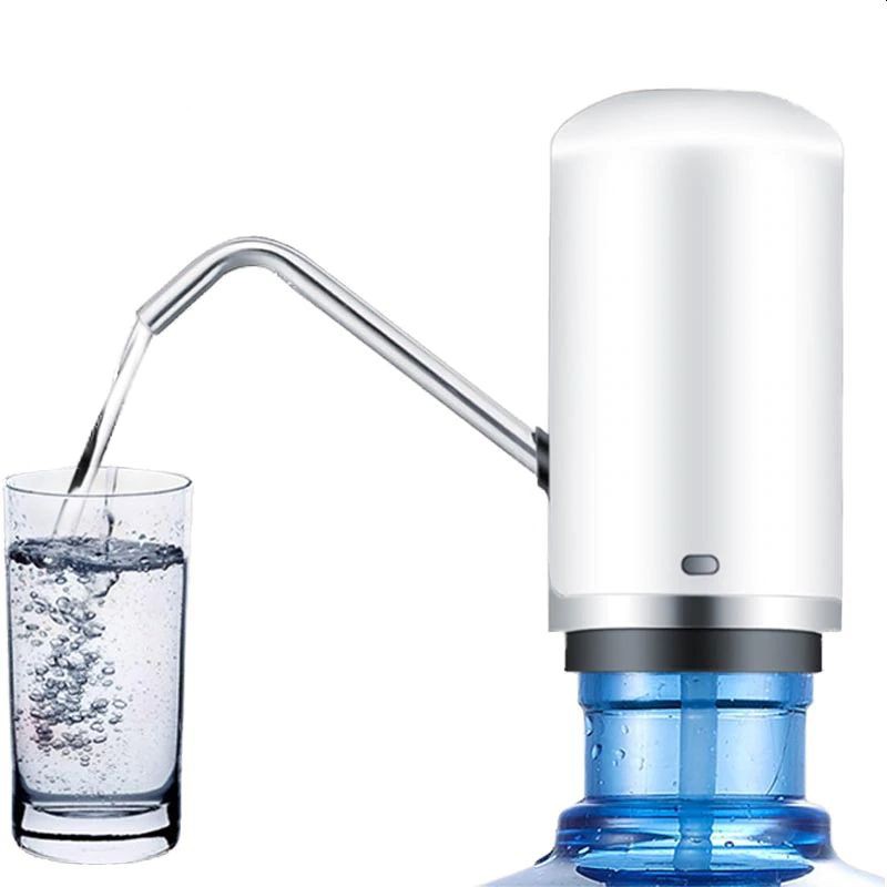 Dispenser bidon apa, 4W, reincarcabila USB 2000 mAh, tub silicon, diametru 5.5 cm, RESIGILAT - imagine 10